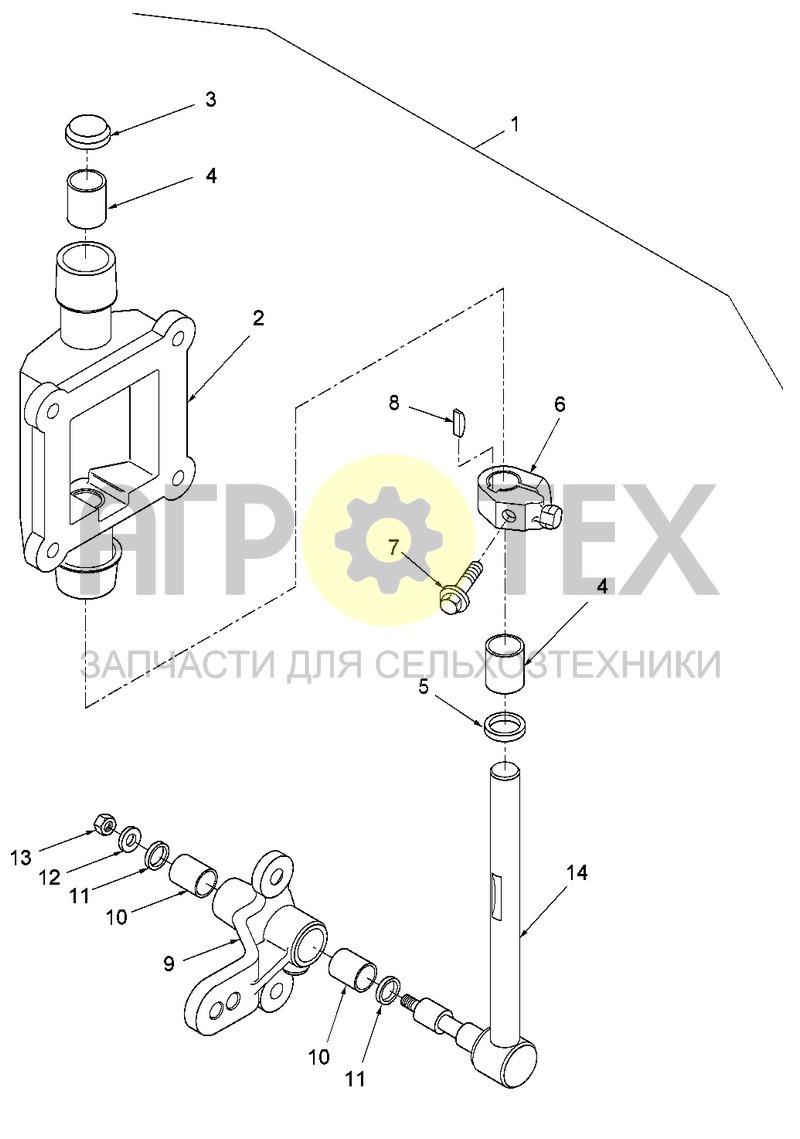 Чертеж Механизм выбора передачи в сборе (2375.07.022)